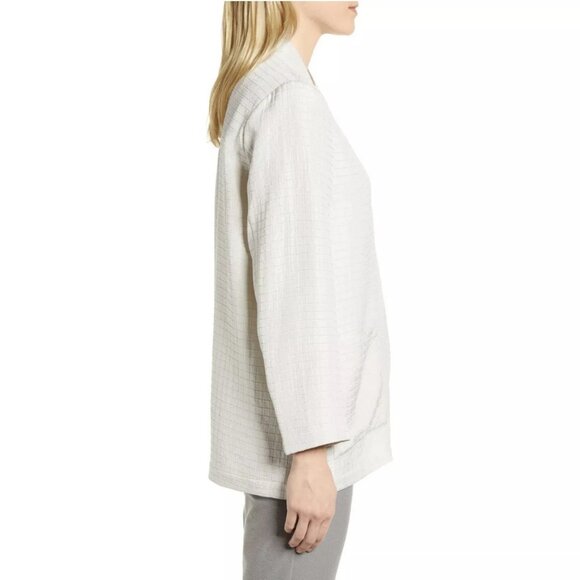 NEW Eileen Fisher Silk Organic Cotton Kimono Jacket - Picture 1 of 13